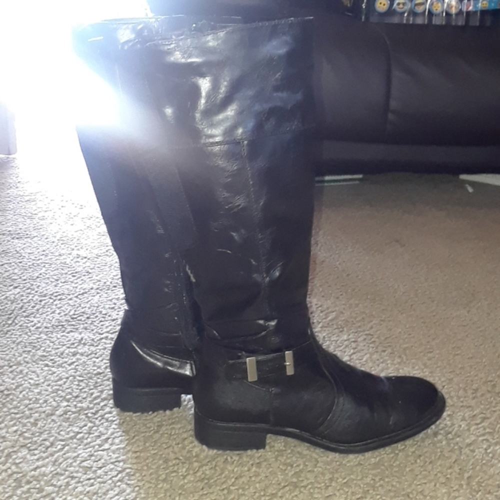 Black tall boots